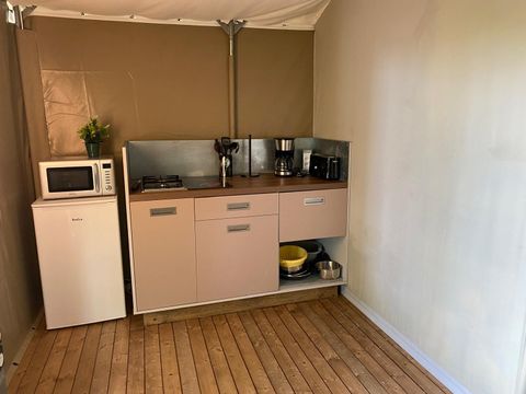 Tente en toile et en bois 5 personnes - Lodge NOUVEAUTE 2025 2 chambres
