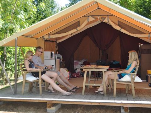TENTE TOILE ET BOIS 4 personnes - CABANON