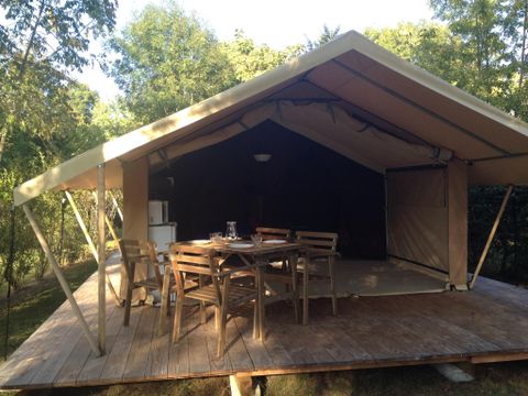 Tente en toile et en bois 4 personnes - CABANON