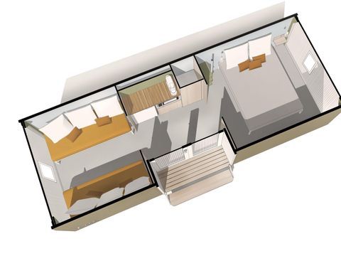 BUNGALOW TOILÉ 4 personnes - COCO SWEET, sans sanitaires