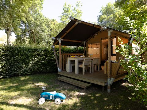 Tente en toile et en bois 4 personnes - SAFARI PREMIUM