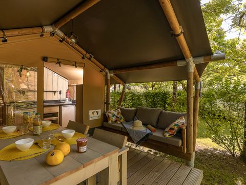 Tente en toile et en bois 4 personnes - SAFARI PREMIUM