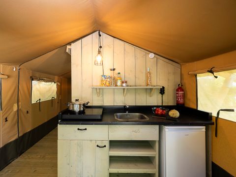 Tente en toile et en bois 4 personnes - SAFARI PREMIUM