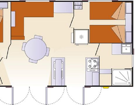 Mobilhome 4 personnes - MH2 CONFORT TUFFAULT