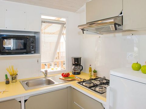 MOBILHOME 6 personnes - Comfort | 3 Ch. | 6 Pers. | Terrasse surélevée | Clim. | TV