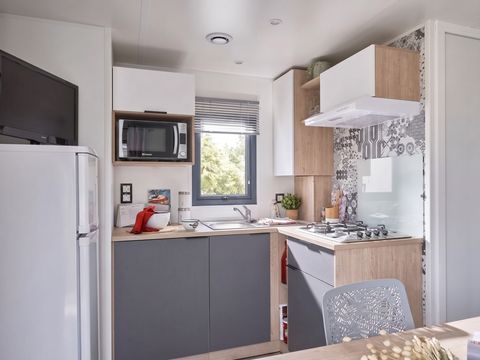 MOBILHOME 6 personnes - CONFORT - 3 chambres - TV - CLIM - LV
