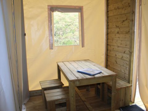 TENTE TOILE ET BOIS 4 personnes - Funflower Standard 20m² 2 chambres sans sanitaires