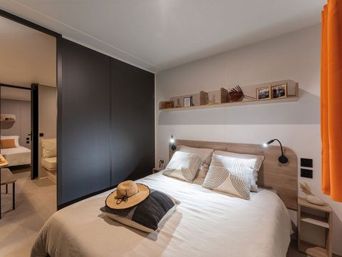 MOBILHOME 4 personnes - Confort 32m² (2 chambres) dont terrasse couverte + TV + BBQ
