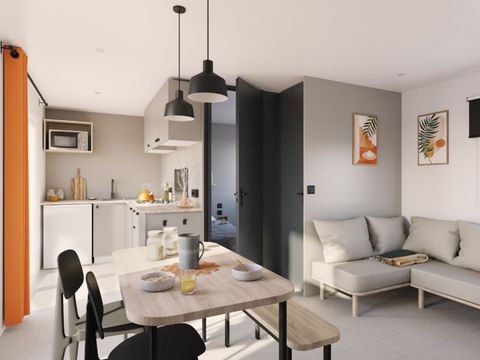 MOBILHOME 4 personnes - Confort 32m² (2 chambres) dont terrasse couverte + TV + BBQ