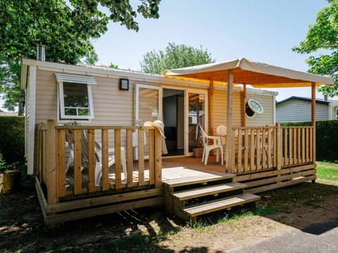 Mobilhome 4 personnes - Mobil-home | Comfort | 2 Ch. | 4 Pers. | Terrasse surélevée | Clim. | TV