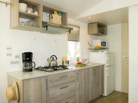 MOBILHOME 8 personnes - Mobil-home | Comfort | 3 Ch. | 6/8 Pers. | Terrasse surélevée | 1 SDB | Clim. | TV