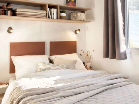 MOBILHOME 6 personnes - Mobil Home Aqua 2ch 4/6pers Terrasse Semi-Couverte TV