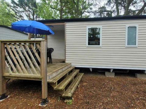 MOBILHOME 6 personnes - Mobil Home Aqua 2ch 4/6pers Terrasse Semi-Couverte TV