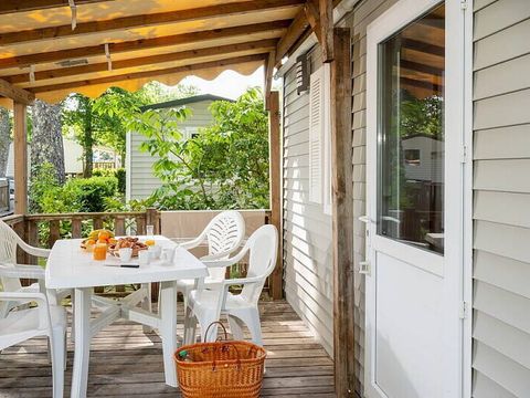 Mobilhome 4 personnes - Mobil-home | Comfort | 2 Ch. | 4 Pers. | Terrasse surélevée | Clim. | TV