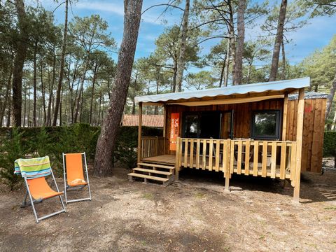 BUNGALOW 4 personnes - CABANE BOIS - 2 chambres (sans sanitaires)