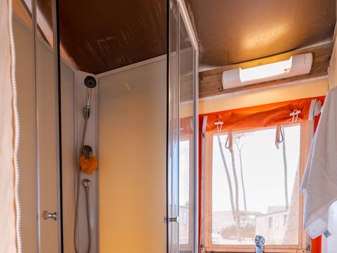 Tente en toile et en bois 5 personnes - RESASOL - 2 chambres