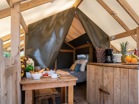 Tente en toile et en bois 2 personnes - DUO (sans sanitaires)