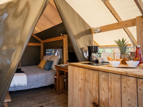 Tente en toile et en bois 2 personnes - DUO (sans sanitaires)