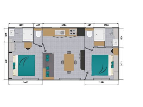 MOBILHOME 4 personnes - Nantillais
