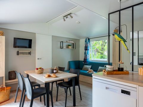 Mobilhome 6 personnes - Cottage Atlantique - 3 chambres - 2 salles de bain 40m² - Spa