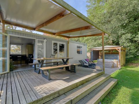 MOBILHOME 6 personnes - Cottage Atlantique 3 chambres + 2 salles de bain 40m² + Spa
