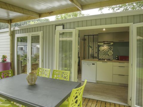 MOBILHOME 6 personnes - Cottage Atlantique 3 chambres + 2 salles de bain 40m² + Spa