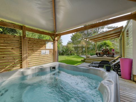 MOBILHOME 6 personnes - Cottage Atlantique 3 chambres + 2 salles de bain 40m² + Spa