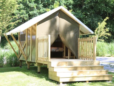 TENTE TOILE ET BOIS 2 personnes - Tente Nomad 7 m² / 1 chambre - Terrasse (sans sanitaires privatifs)