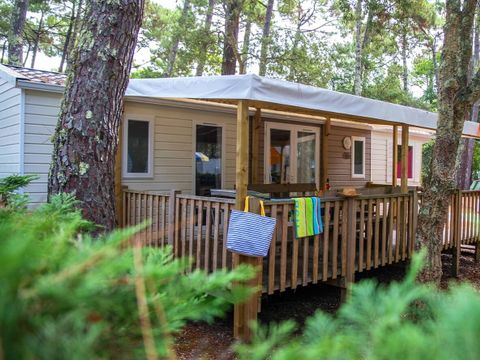 Mobilhome 8 personnes - Mobil-home | Premium Azure | 3 Ch. | 6/8 Pers. | Terrasse surélevée | TV