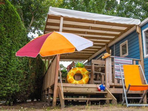 Mobilhome 8 personnes - Mobil-home | Premium Azure | 3 Ch. | 6/8 Pers. | Terrasse surélevée | TV