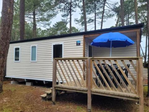 MOBILHOME 6 personnes - Mobil Home Aqua 3ch 6p Terrasse Semi-couverte TV