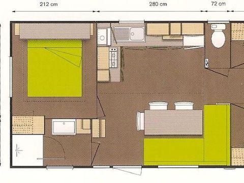 MOBILHOME 6 personnes - OHARA 3 chambres