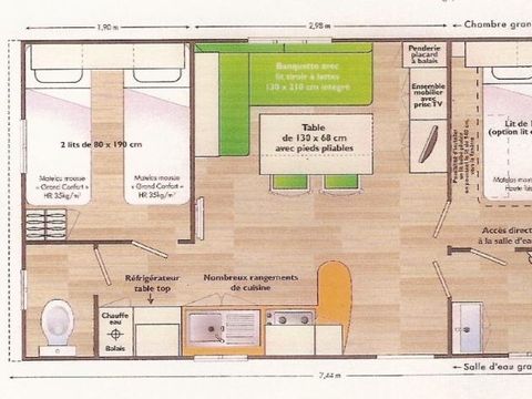 MOBILHOME 4 personnes - IRM SUPER MERCURE