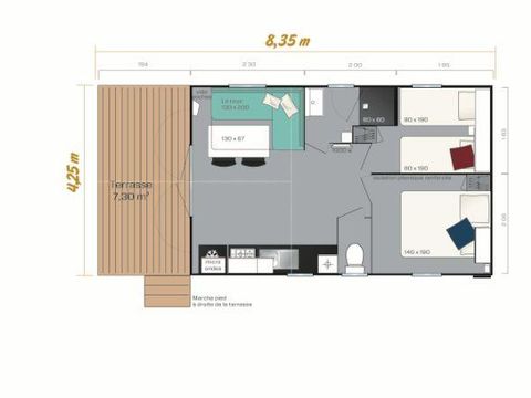 MOBILHOME 4 personnes - IRM LOGGIA BAY