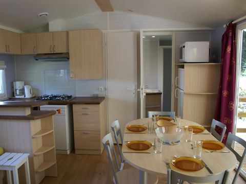 Mobilhome 6 personnes - Louisiane Flores 3 - 3 chambres - Climatisé - TV - Wifi inclus