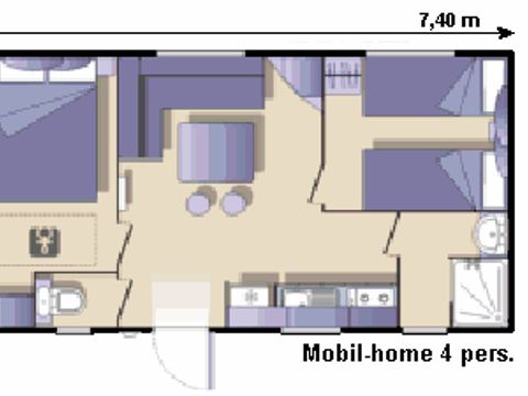 MOBILHOME 4 personnes - FIDJI
