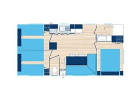 MOBILHOME 6 personnes - ESPACE PREMIUM 32m2 vue jardin clim TV