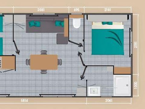 MOBILHOME 4 personnes - LOGGIA PREMIUM 29 / 30 m2
