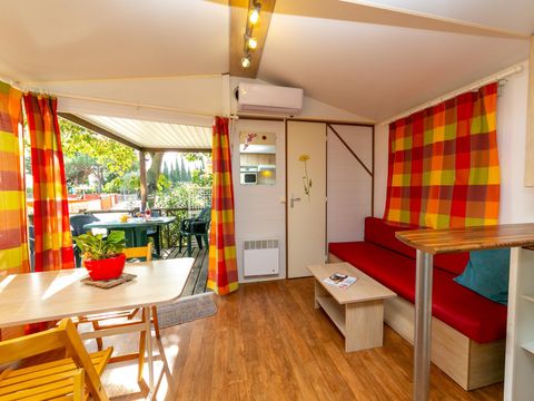 MOBILHOME 4 personnes - MH2 Confort 27 m² + clim, avec sanitaires