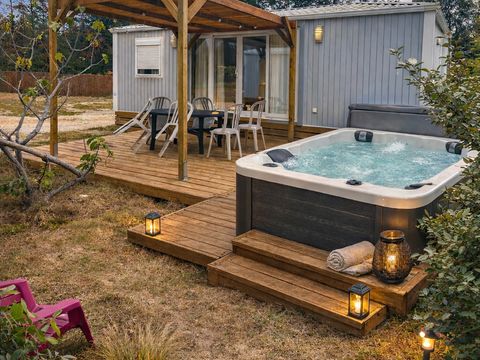 MOBILHOME 6 personnes - Mobil-home  Siréne SPA 2 CH  clim+PLANCHA