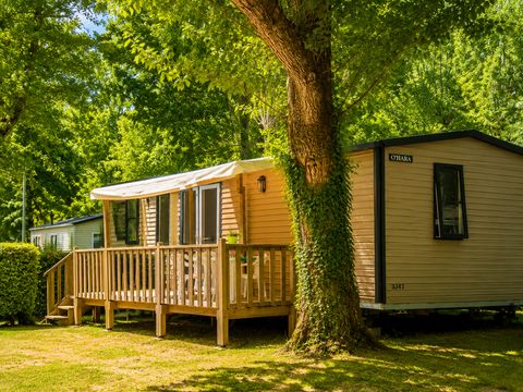 MOBILHOME 6 personnes - Premium 35m² 3 chambres - Terrasse couverte + TV + LV + Plancha 6 pers. 