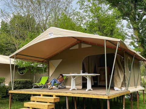 TENTE TOILE ET BOIS 4 personnes - Lodge Canada