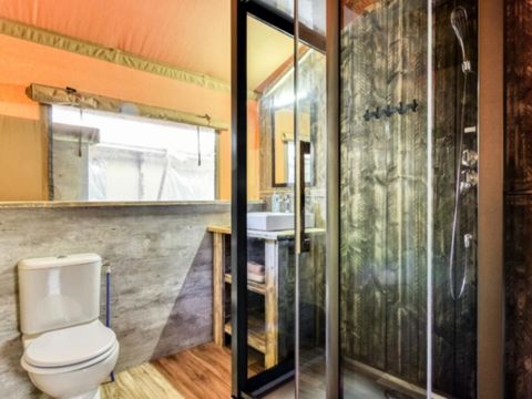 TENTE TOILE ET BOIS 5 personnes - Lodge 3 Pièces 5 Personnes