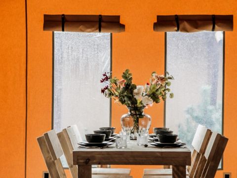 TENTE TOILE ET BOIS 5 personnes - Lodge 3 Pièces 5 Personnes