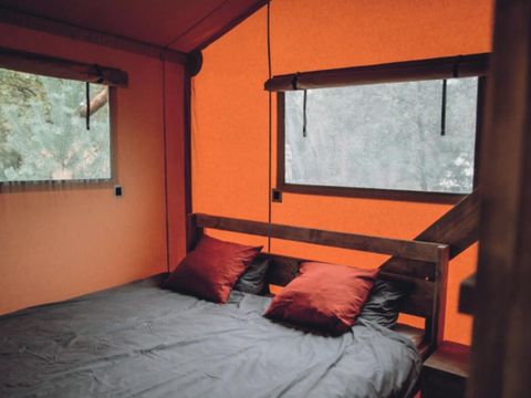 TENTE TOILE ET BOIS 5 personnes - Lodge 3 Pièces 5 Personnes