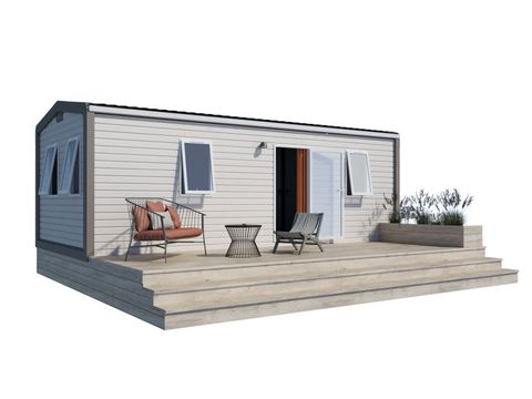 MOBILHOME 4 personnes - Confort 26m² 2 chambres - Terrasse semi-couverte + TV