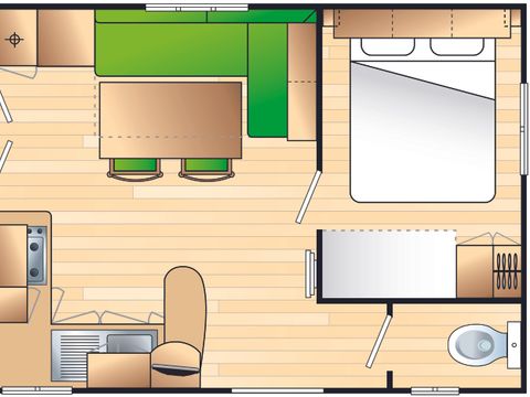 MOBILHOME 7 personnes - mobil home 5 personnes