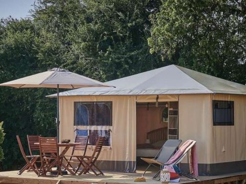TENTE TOILE ET BOIS 4 personnes - Cabanes toilées