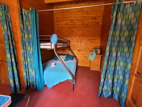 TENTE TOILE ET BOIS 5 personnes - Cabane bois