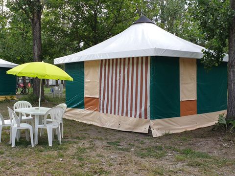 TENTE TOILE ET BOIS 4 personnes - BUNGALOW TOILE